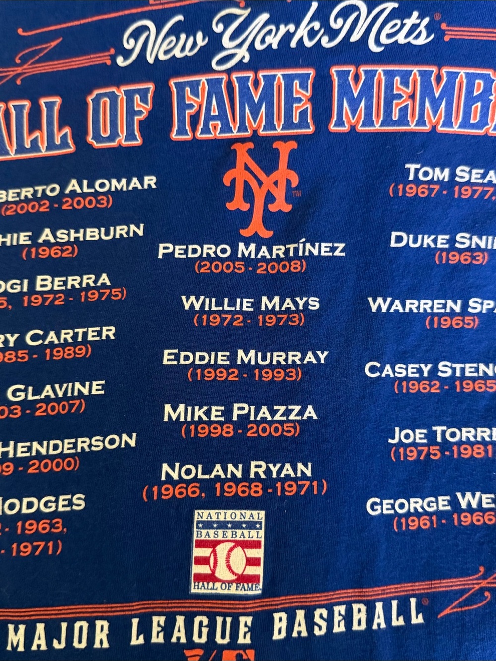 Fanatics New York Mets Navy Blue Tee with Orange and White Accents